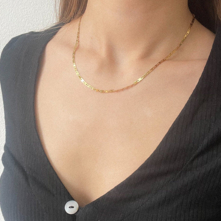 UNISEX Minimalistic Link Chain Necklace,Gold Chain Choker,Simple Choker,Gold Choker Necklace,Dainty Gold Chain,Layering,Simple Gold Chain
