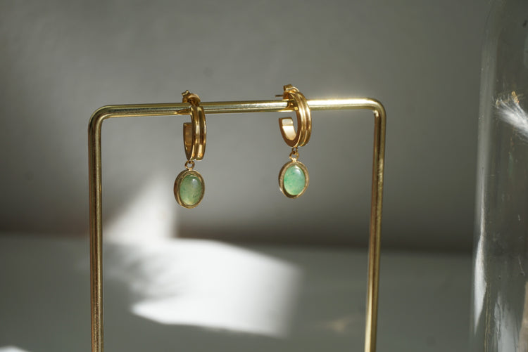 Mulan Jade Drop Earrings