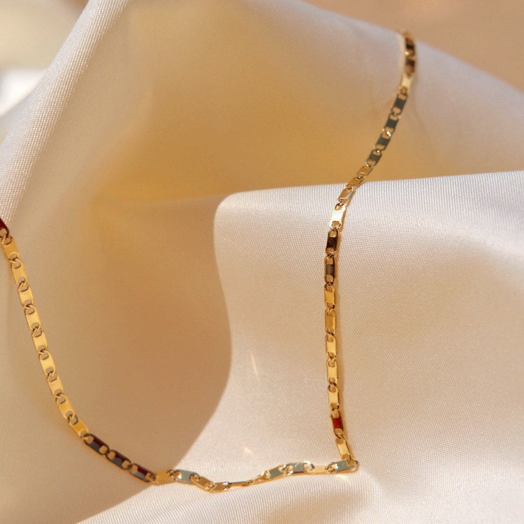 UNISEX Minimalistic Link Chain Necklace,Gold Chain Choker,Simple Choker,Gold Choker Necklace,Dainty Gold Chain,Layering,Simple Gold Chain