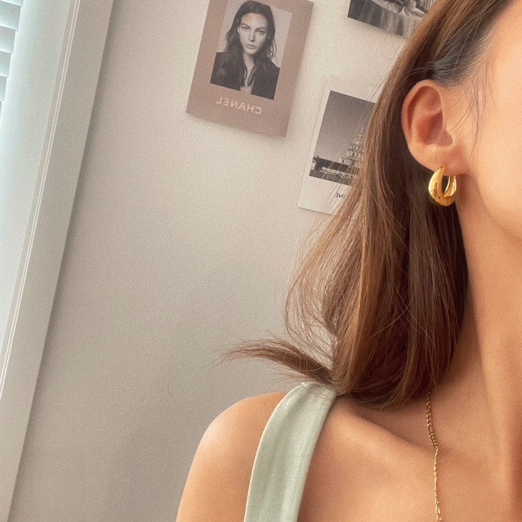 Charlie Gold Hoop Earrings