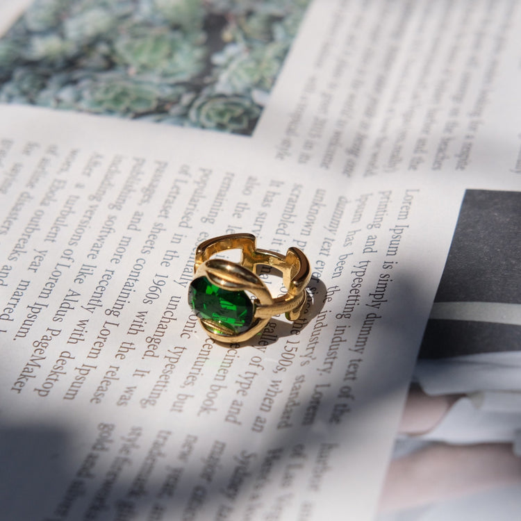 Emerald Bold Ring