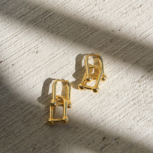 Cali Duo Link Drop Earrings