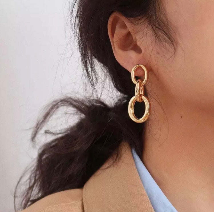 Gold Chelsea Hoop Earrings