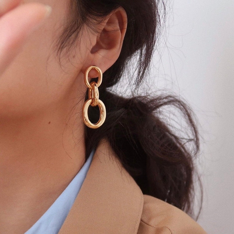 Gold Chelsea Hoop Earrings