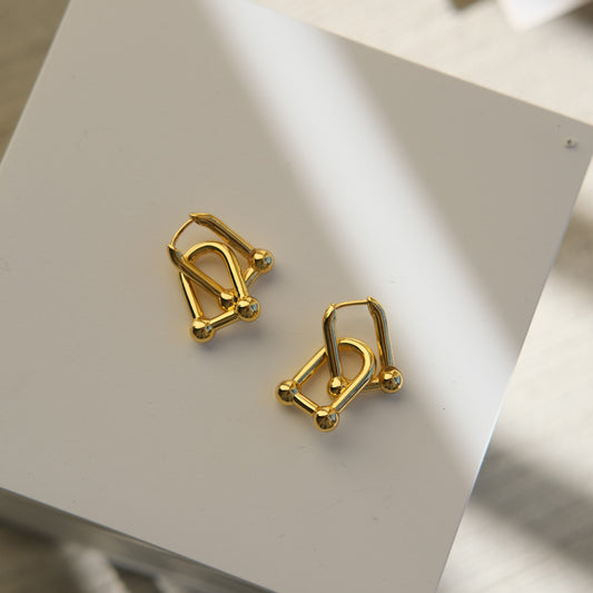 Cali Duo Link Drop Earrings