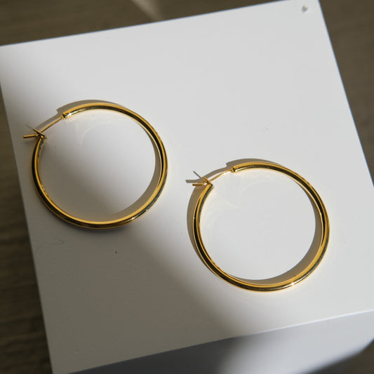 Oversized Gold Filled Hoop Earrings