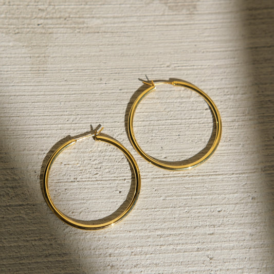 Oversized Gold Filled Hoop Earrings