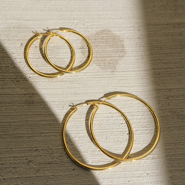 Oversized Gold Filled Hoop Earrings