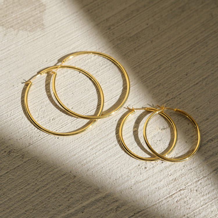 Oversized Gold Filled Hoop Earrings