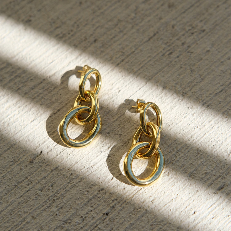 Gold Chelsea Hoop Earrings