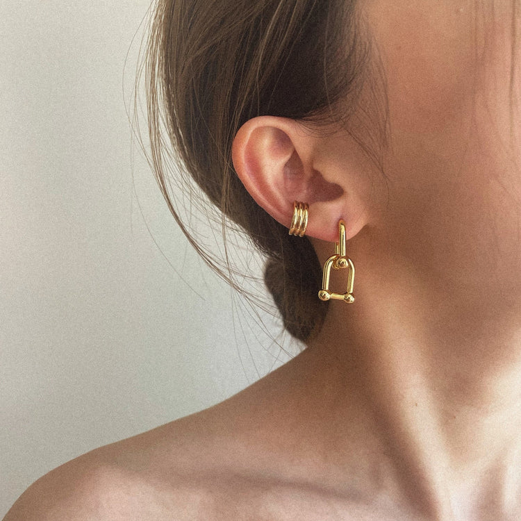 Cali Duo Link Drop Earrings