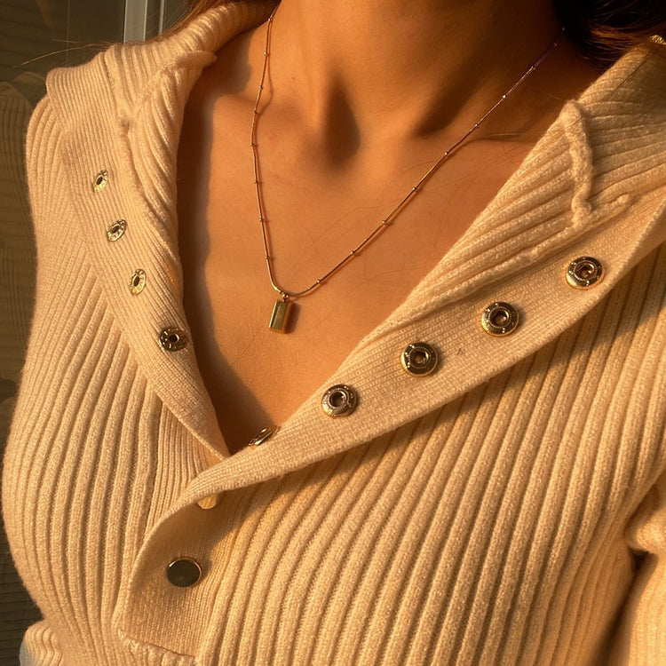 Chocolate Brick Necklace