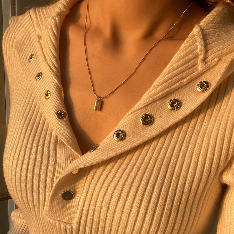 Chocolate Brick Necklace
